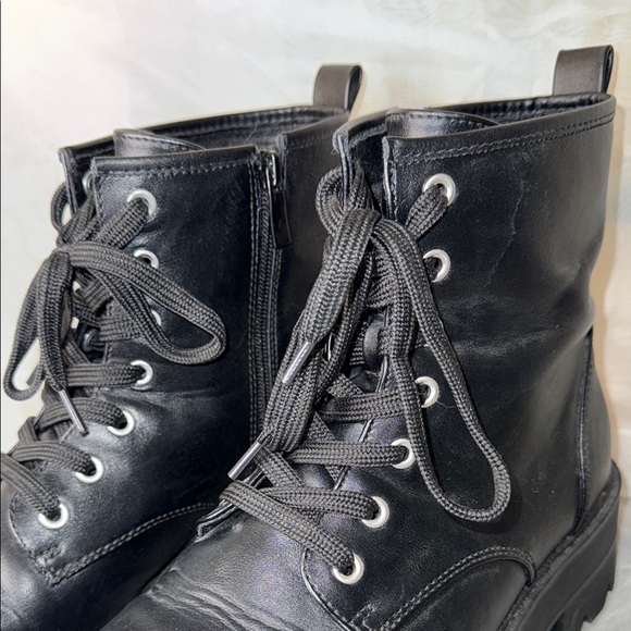 Torrid Black Combat Platform Boots - Picture 3 of 11